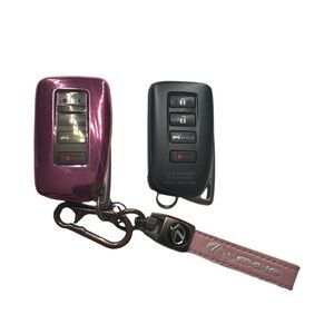 Lexus Key Fob Set with Pink Cover